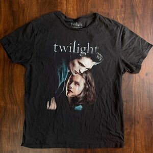 Twilight Edward & Bella Black Graphic T-Shirt